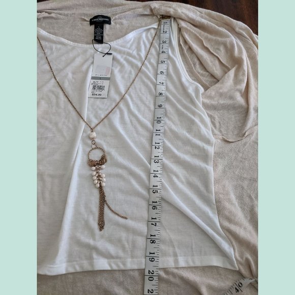 NWT KAREN BROOKS Layered Drape Cardigan Size L - Picture 10 of 15